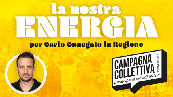 La nostra energia per Carlo Cunegato