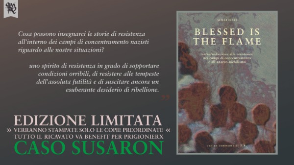 Preordina il libro "Blessed is the flame" [benefit caso susaron]