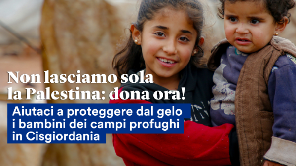 Un inverno caldo per i bambini sfollati nel nord della Cisgiordania