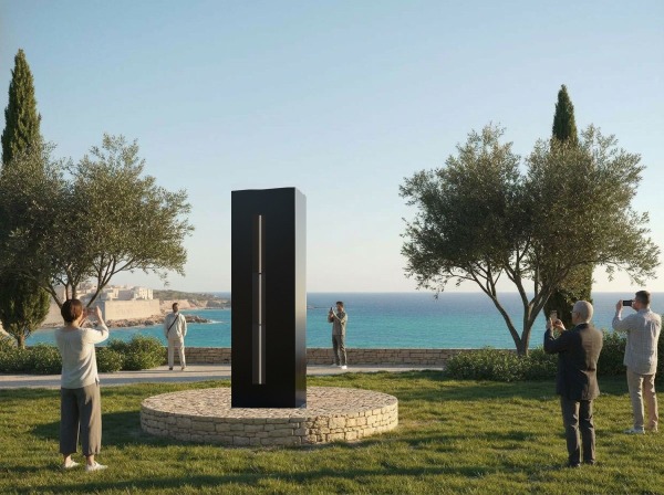 ALETHEION — il monolite che ricorda il mondo mentre accade