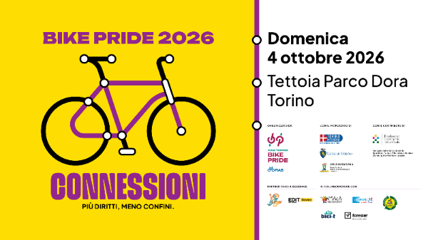 Bike Pride 2026 - Connessioni. Più diritti, meno confini Bike Pride 2026 - Connessioni. Più diritti, meno confini