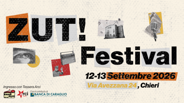 Partecipa al ZUT!Festival e sostieni la raccolta fondi" Partecipa al ZUT!Festival e sostieni la raccolta fondi"