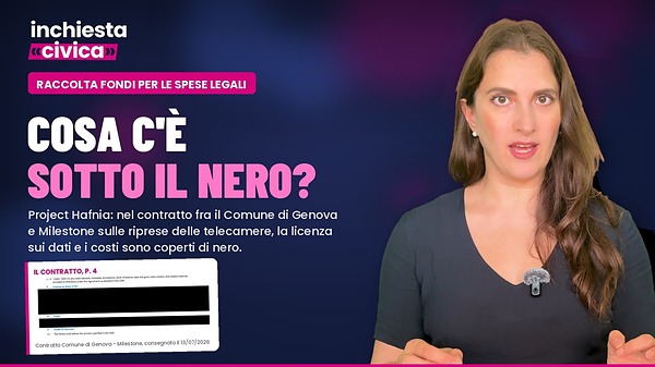 Sostieni le spese legali di Alice Salvatore: il contratto delle telecamere di Genova