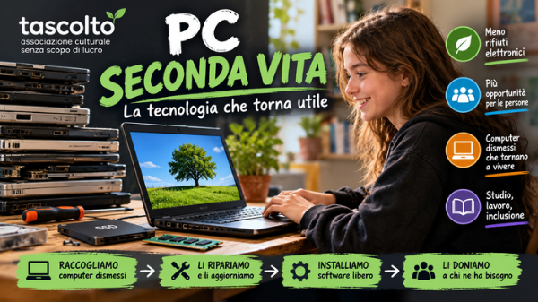 PC Seconda Vita – La tecnologia che torna utile PC Seconda Vita – La tecnologia che torna utile