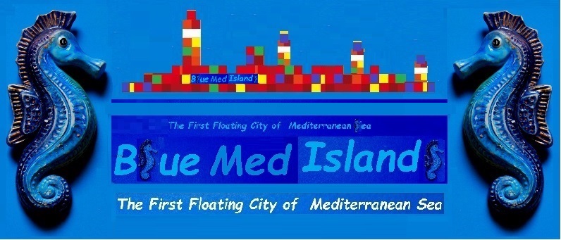 Blue Med Islands Floating City Mediterranean Sea