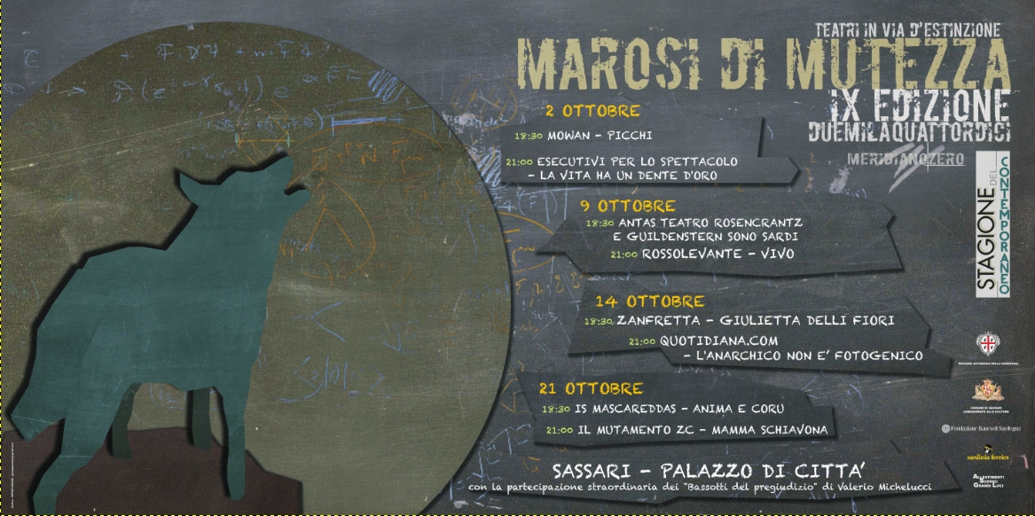SOSTIENI MAROSI DI MUTEZZA 2014 - TEATRI IN VIA D'ESTINZIONE