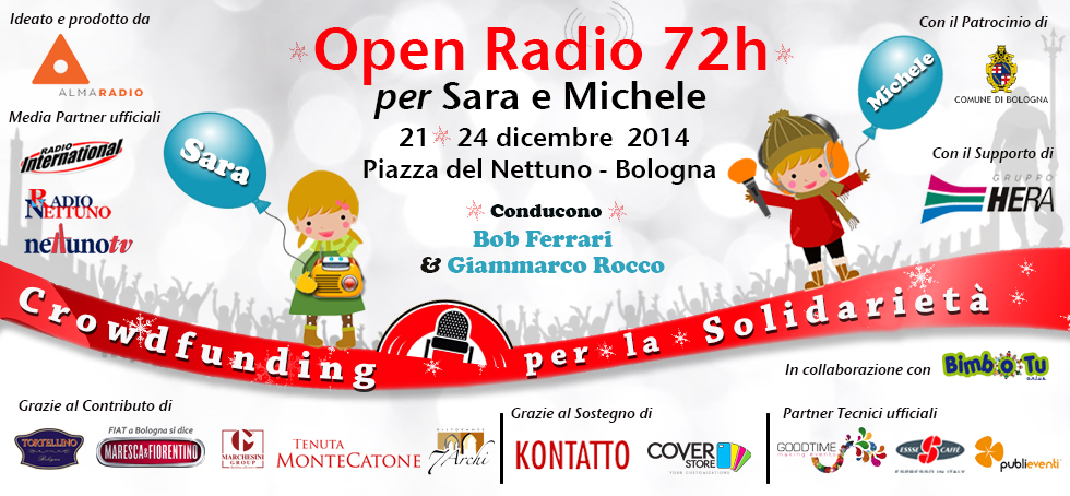 OPEN RADIO 72h per SARA e MICHELE
