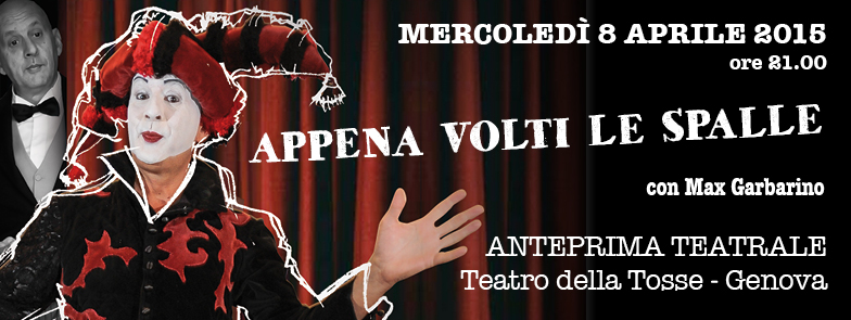 APPENA VOLTI LE SPALLE
                                                                                                                     
