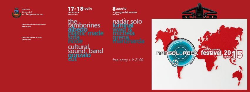  nonsolorock festival 2015 a san giorgio del sannio: anche 1 euro è un contributo importante per la sua realizzazione!