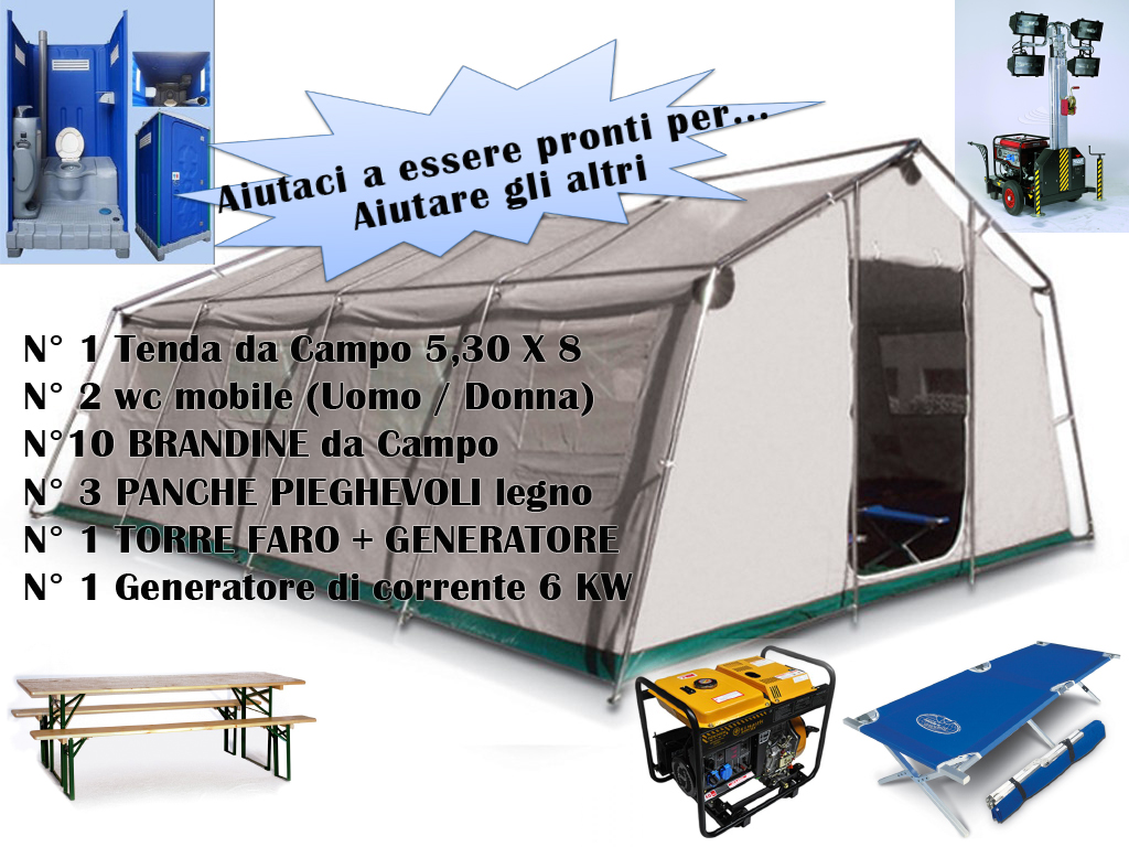 Aiutaci a essere pronti per...
Aiutare gli altri