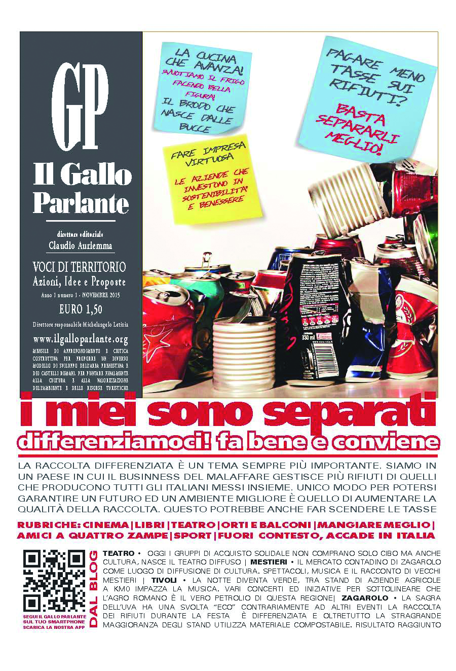 Il gallo parlante - mensile di critica costruttiva per lo sviluppo del territorio